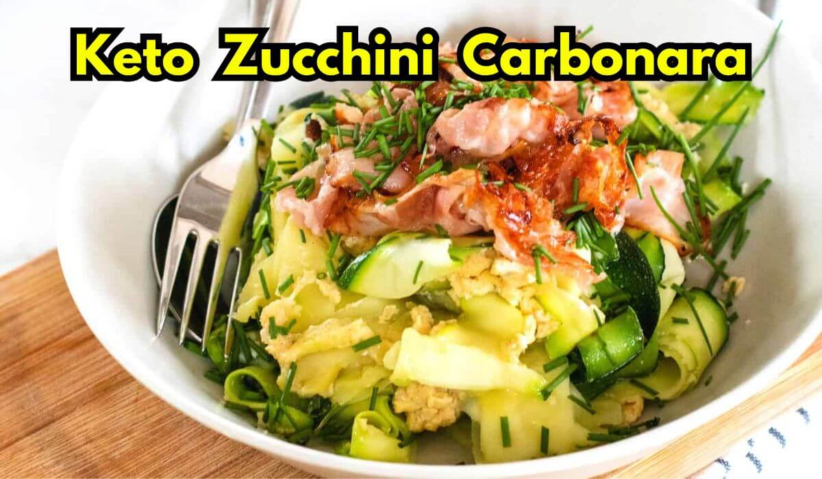 keto zucchini carbonara